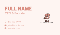 Stylish Salon Beauty Letter B Business Card Image Preview