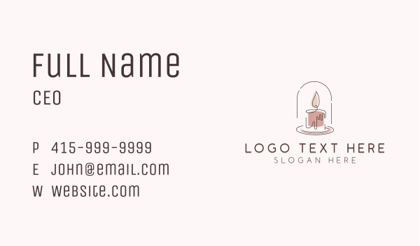 Scented Candle Maker Business Card Design Image Preview