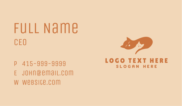 Pet Kitten Animal Business Card Design Image Preview