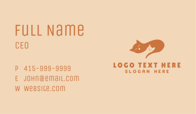 Pet Kitten Animal Business Card Image Preview