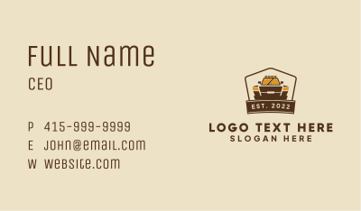 Brown Truck Forwarding Business Card Image Preview