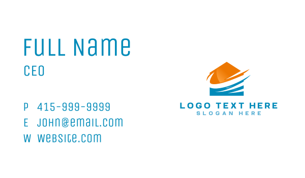 HVAC House Wind Business Card Design Image Preview