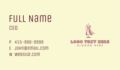Dress Gown Seamstress Business Card Image Preview