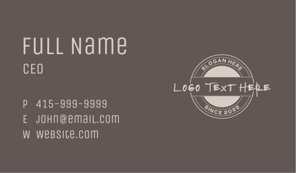 Urban Street Clothing Business Card Design Image Preview