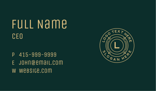 Generic Brand Agency Business Card Design Image Preview