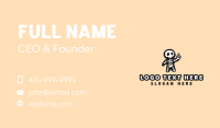 Profanity Middle Finger Skeleton Business Card Image Preview