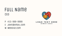 Dog Cat Heart Veterinary  Business Card Image Preview