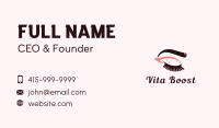 Eyebrow & Lashes Makeup Business Card Image Preview