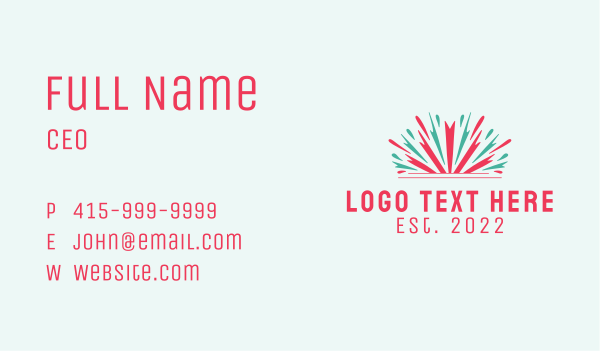 New Year Fireworks Festival Business Card Design Image Preview
