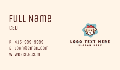 Happy Pet Dog Veterinary Business Card Image Preview