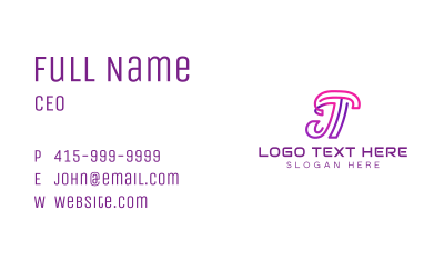 Telecommunication Tech Agency Business Card Image Preview