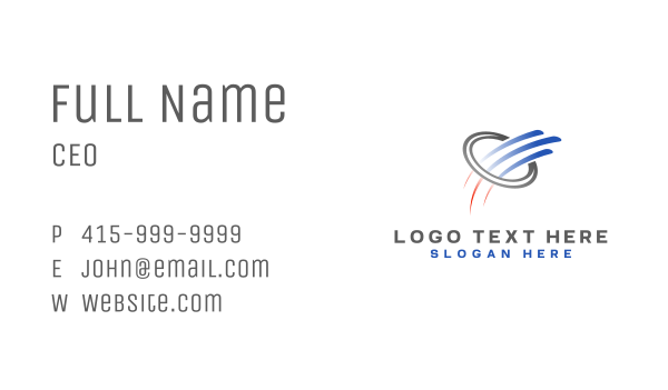 HVAC Wind Swoosh Air Business Card Design Image Preview