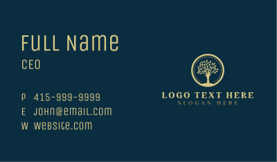 Natural Tree Plant Business Card Image Preview