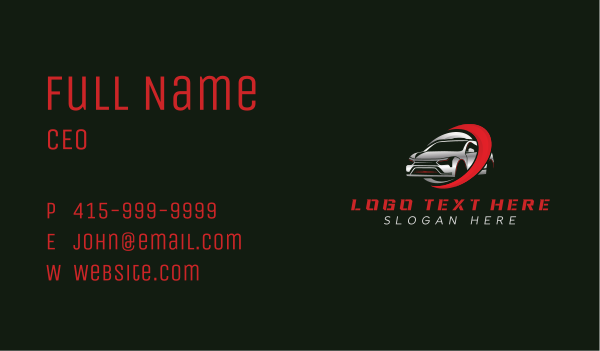 Vehicle Car Motorsport Business Card Design Image Preview