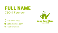 Green Gardening Sprinkler Business Card Preview