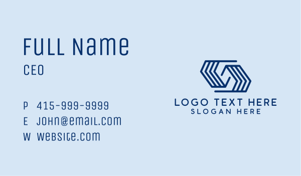 Geometric Company Letter S  Business Card Design Image Preview