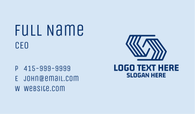 Geometric Company Letter S  Business Card