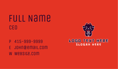 Lucky Charm Cat Business Card Image Preview