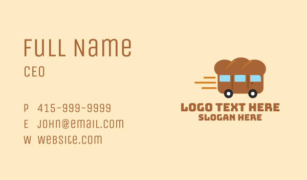 Bread Express Delivery Business Card Design Image Preview