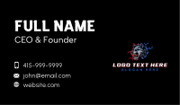 Wild Thunder Wolf Business Card Image Preview