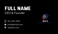 Wild Thunder Wolf Business Card Image Preview
