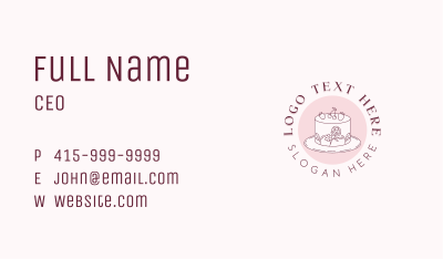 Sweet Baking Cake Business Card Image Preview