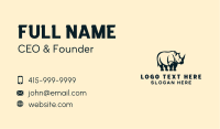 Wild Rhino Animal Business Card Image Preview