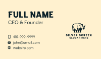 Wild Rhino Animal Business Card Image Preview