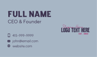 Classic Generic Wordmark Business Card Image Preview