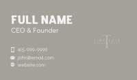 Luxury Business Lettermark Business Card Design