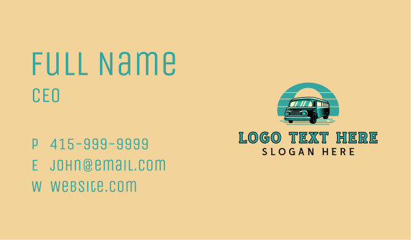 Travel Bus Vehicle Business Card Design Image Preview