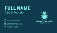 Electric Tech Beetle  Business Card Design