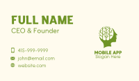 Green Head Tree Business Card Image Preview