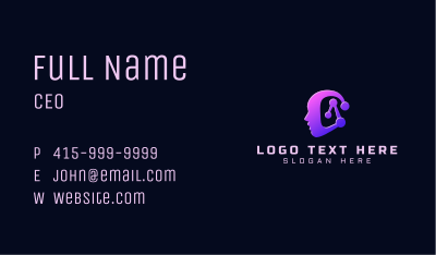 Artificial Intelligence Program  Business Card Image Preview