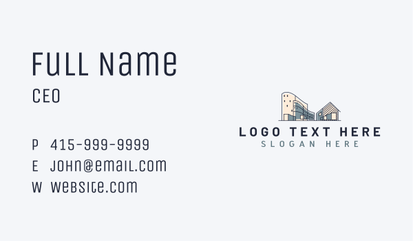 Metropolis Building Architect Business Card Design Image Preview