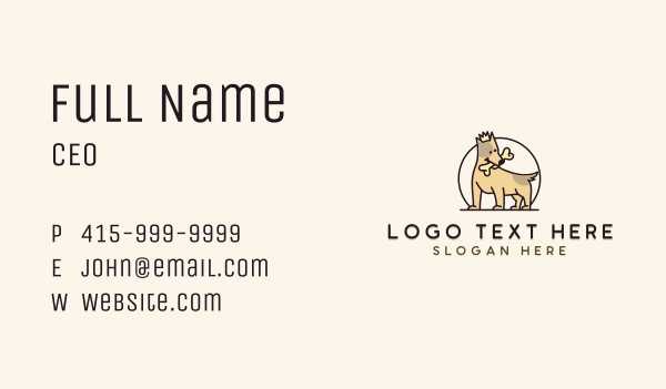 Dog Pet Breeder Business Card Design Image Preview