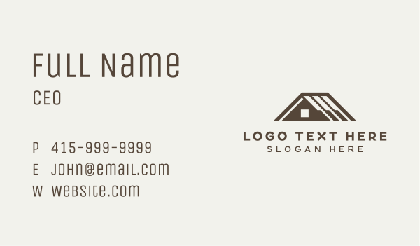 Realtor Home Roofing Business Card Design Image Preview