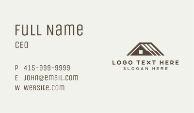 Realtor Home Roofing Business Card Image Preview