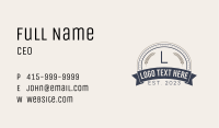 Vintage Oval Wheat Banner Business Card Image Preview