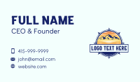 Mountain Lake Compass Business Card Preview