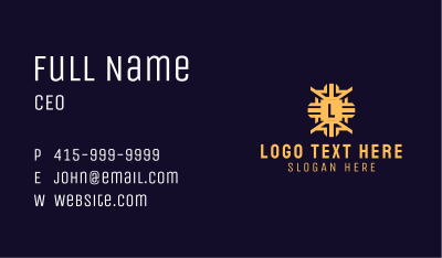 Golden Relic Letter Business Card Image Preview