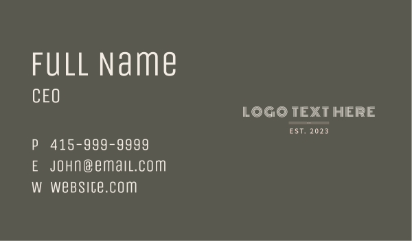 Elegant Premium Classic Business Card Design Image Preview