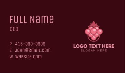 Bubblegum Grape Raisin Business Card