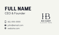 Financial Consultant H & B Business Card Image Preview