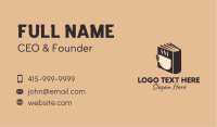 Hot Coffee Book  Business Card Image Preview