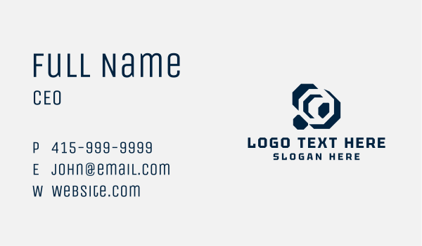 Web Developer Tech Company Business Card Design Image Preview