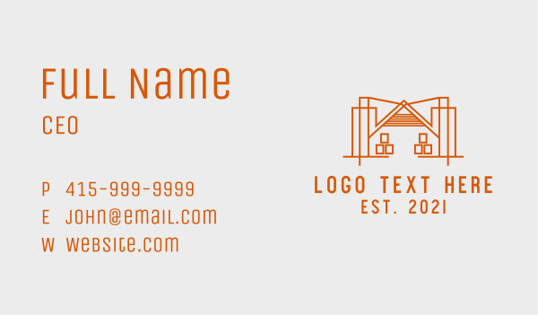 Package Logistics Warehouse Business Card Design Image Preview