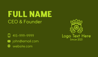 Green Leaf Camera Business Card Design