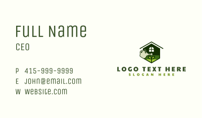 Watering Can Landscaping Business Card Image Preview