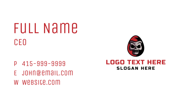 Death Skull Gaming  Business Card Design Image Preview